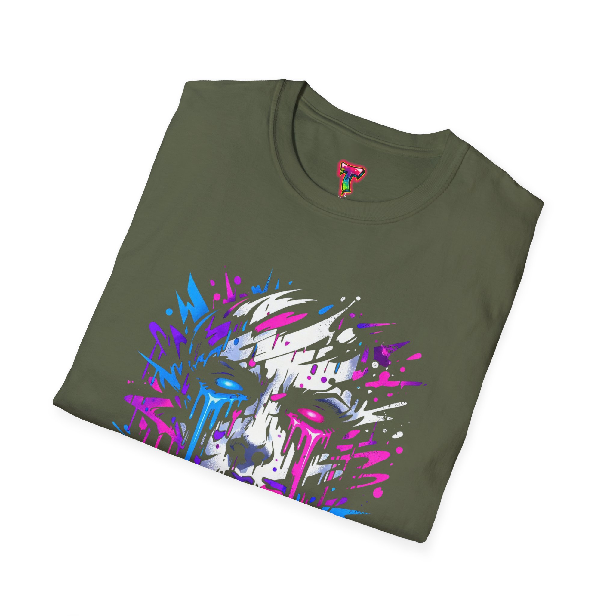 Abstract Dripping Face T-Shirt - Ảnh 20