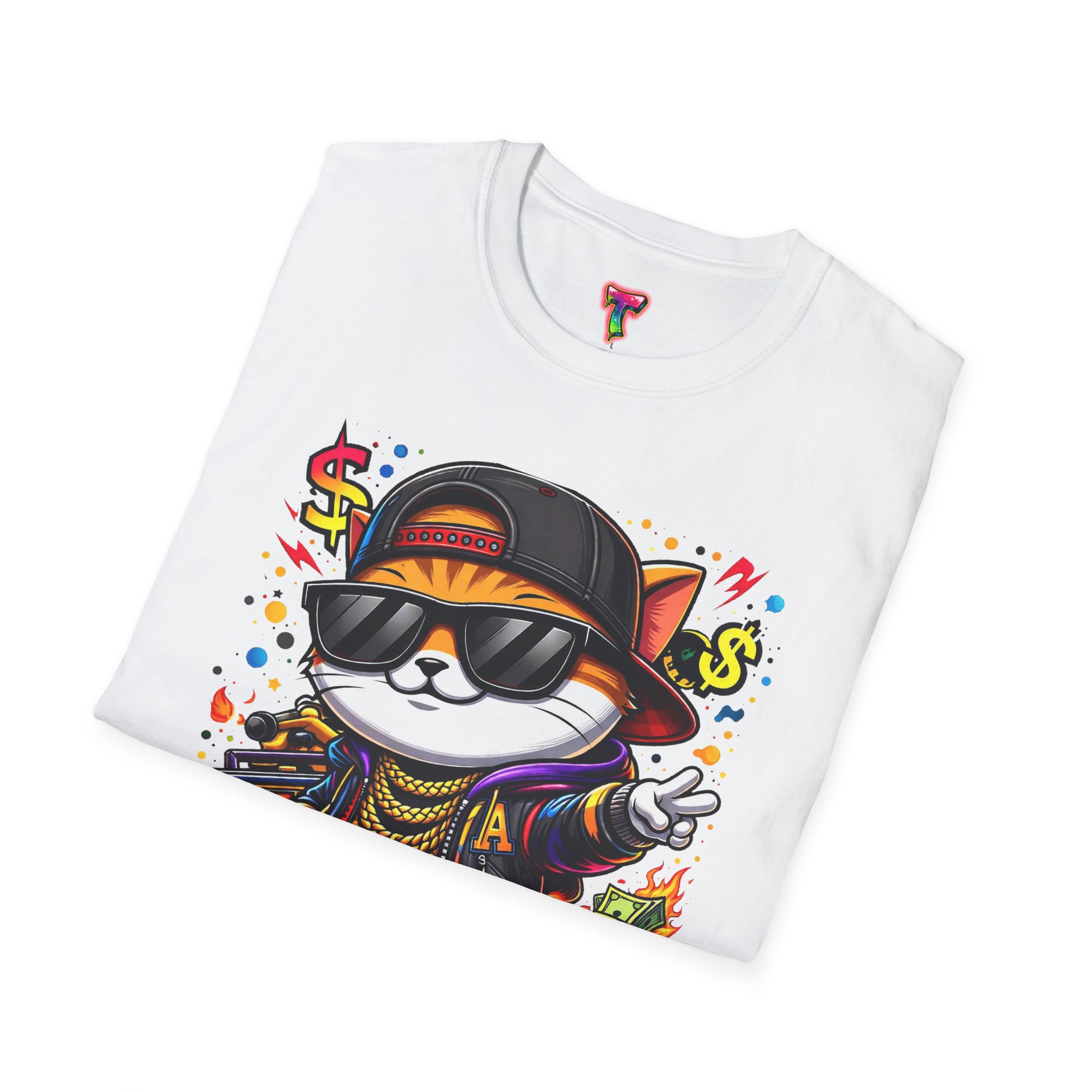Cool Hip-Hop Cat T-Shirt - Ảnh 8