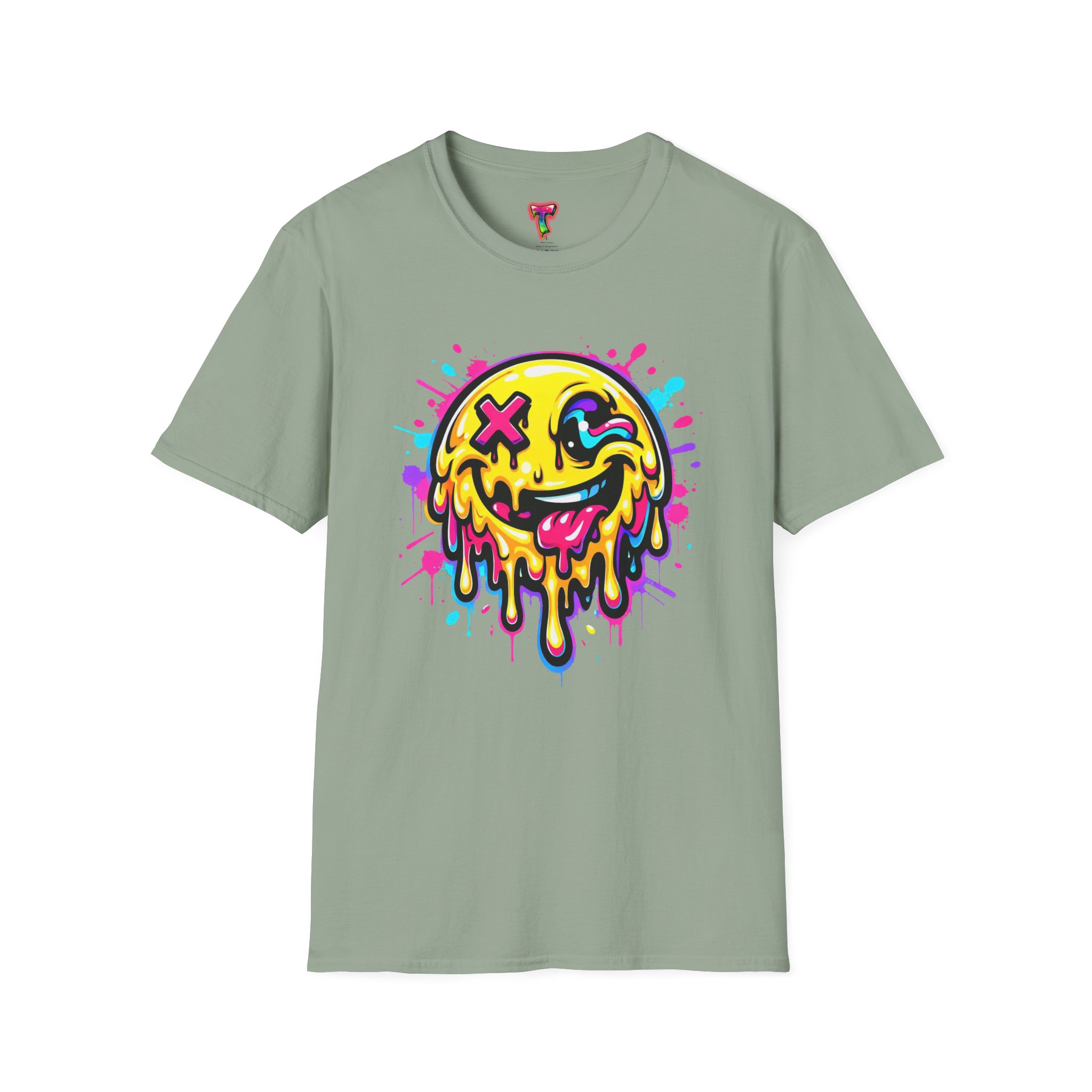 Drippy Neon Smiley T-Shirt - Ảnh 25