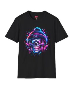 Neon Skull Beanie T-Shirt