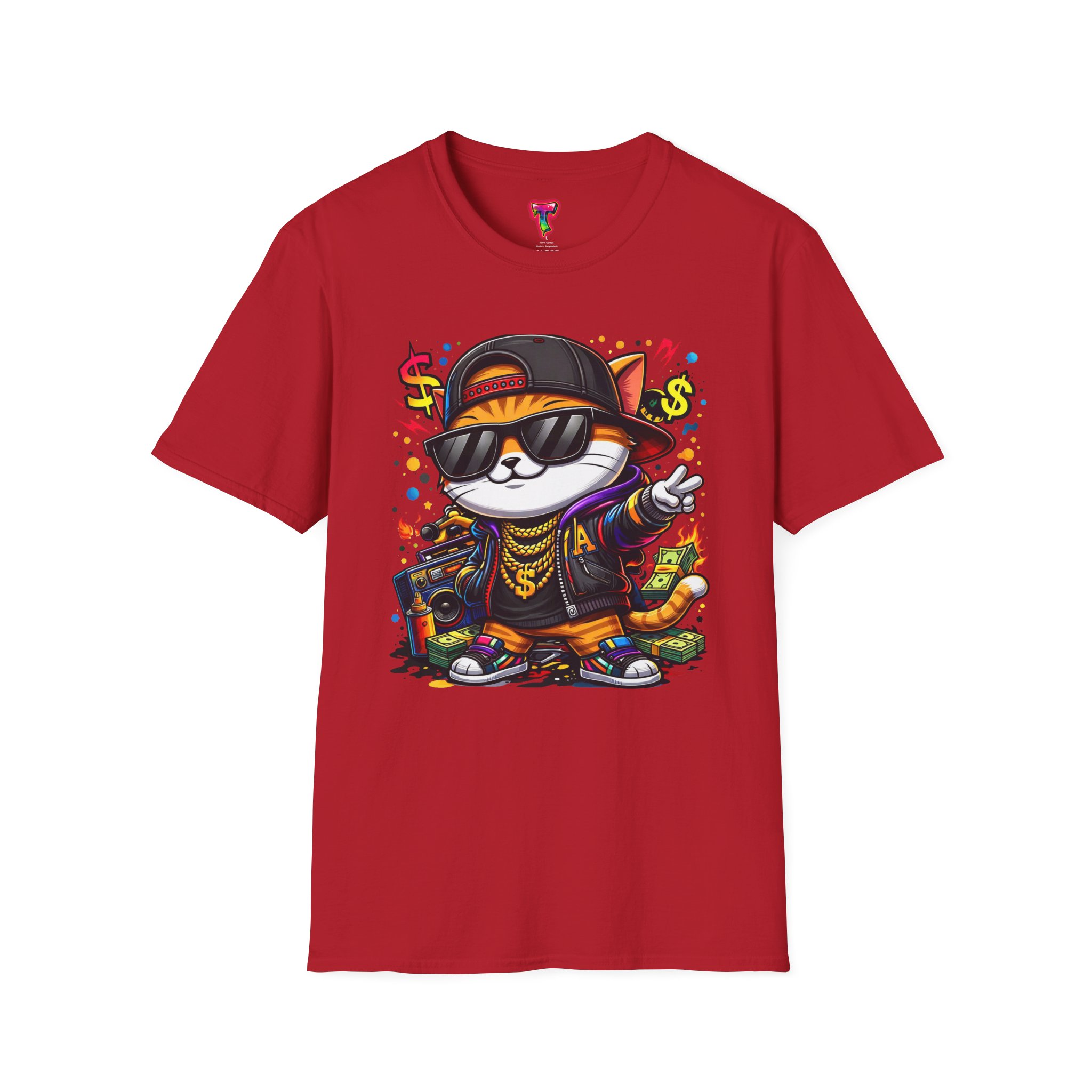 Cool Hip-Hop Cat T-Shirt - Ảnh 49