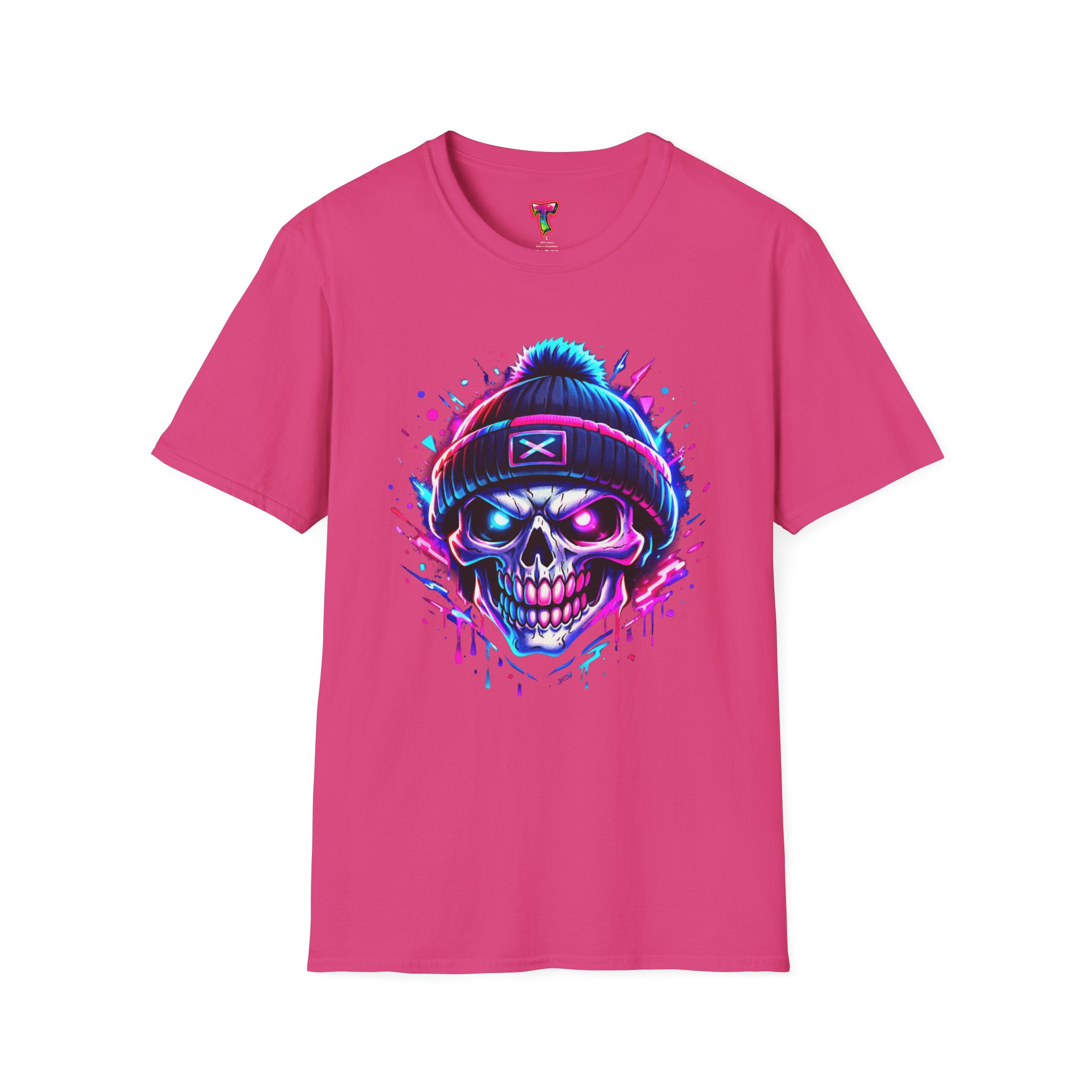 Neon Skull Beanie T-Shirt - Ảnh 49