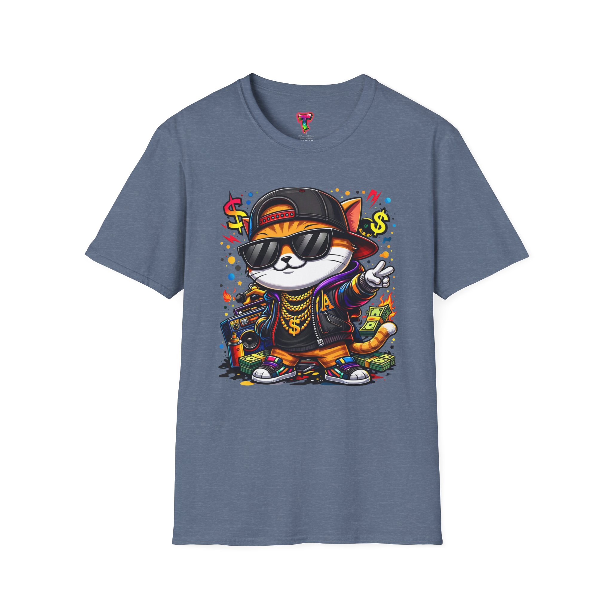 Cool Hip-Hop Cat T-Shirt - Ảnh 33