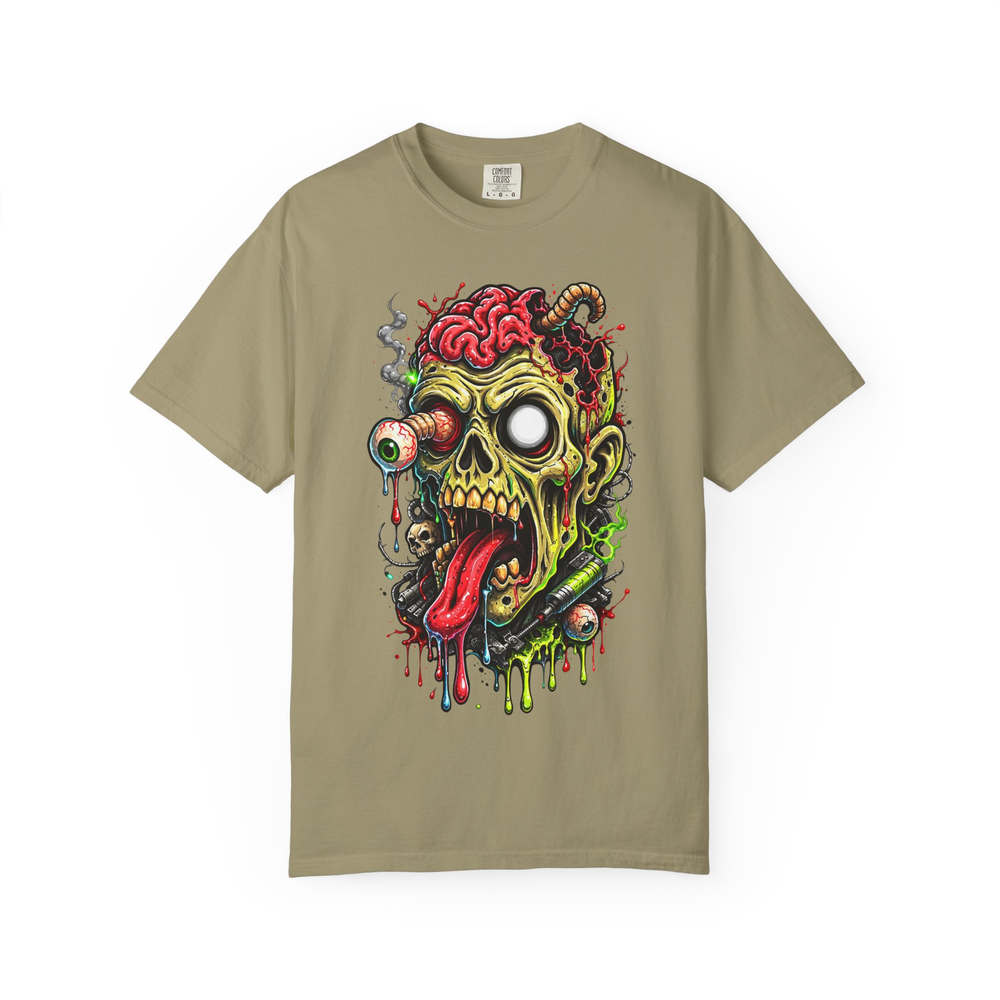 Zombie Skull Graphic T-Shirt - Ảnh 17
