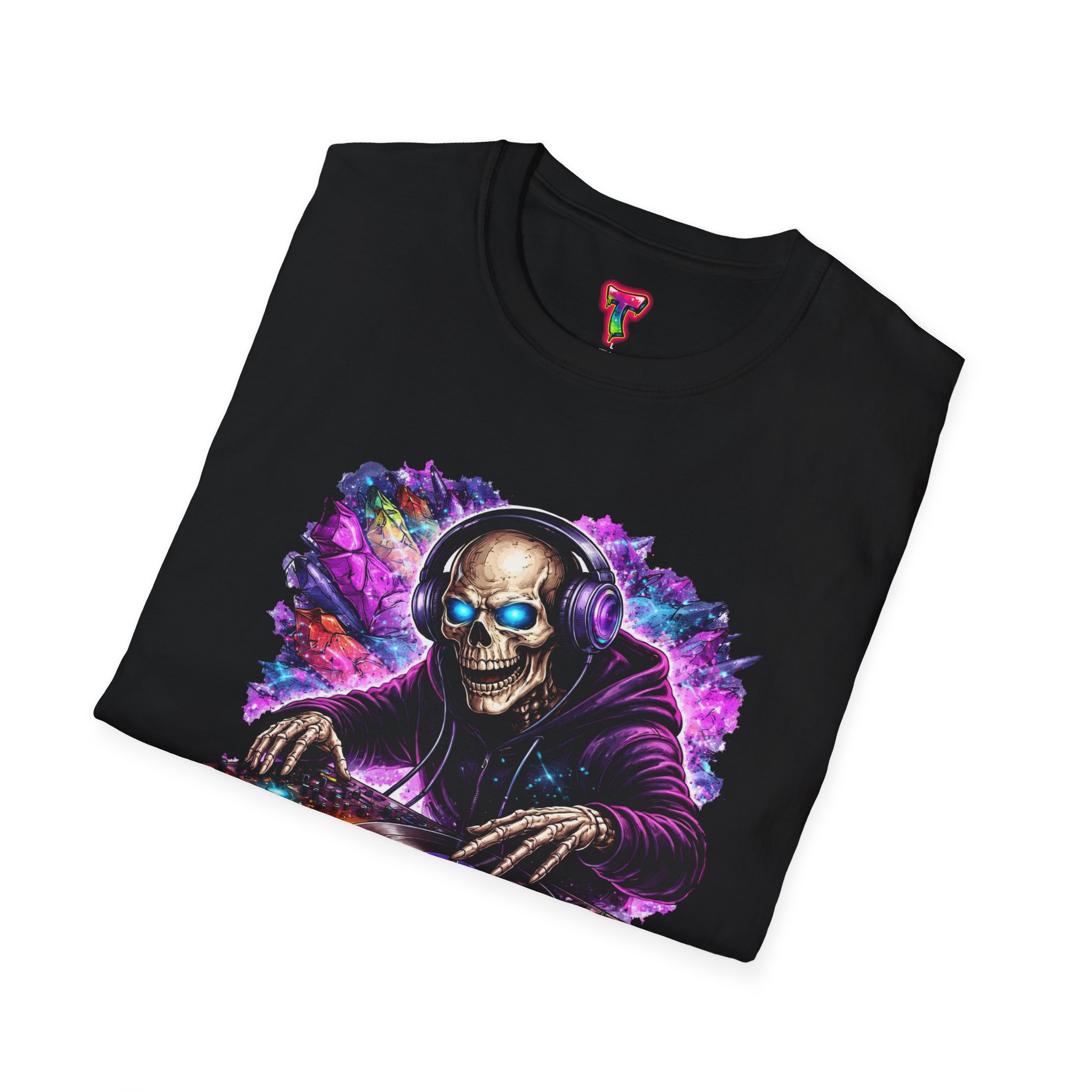 DJ Skeleton Graphic T-Shirt - Ảnh 12