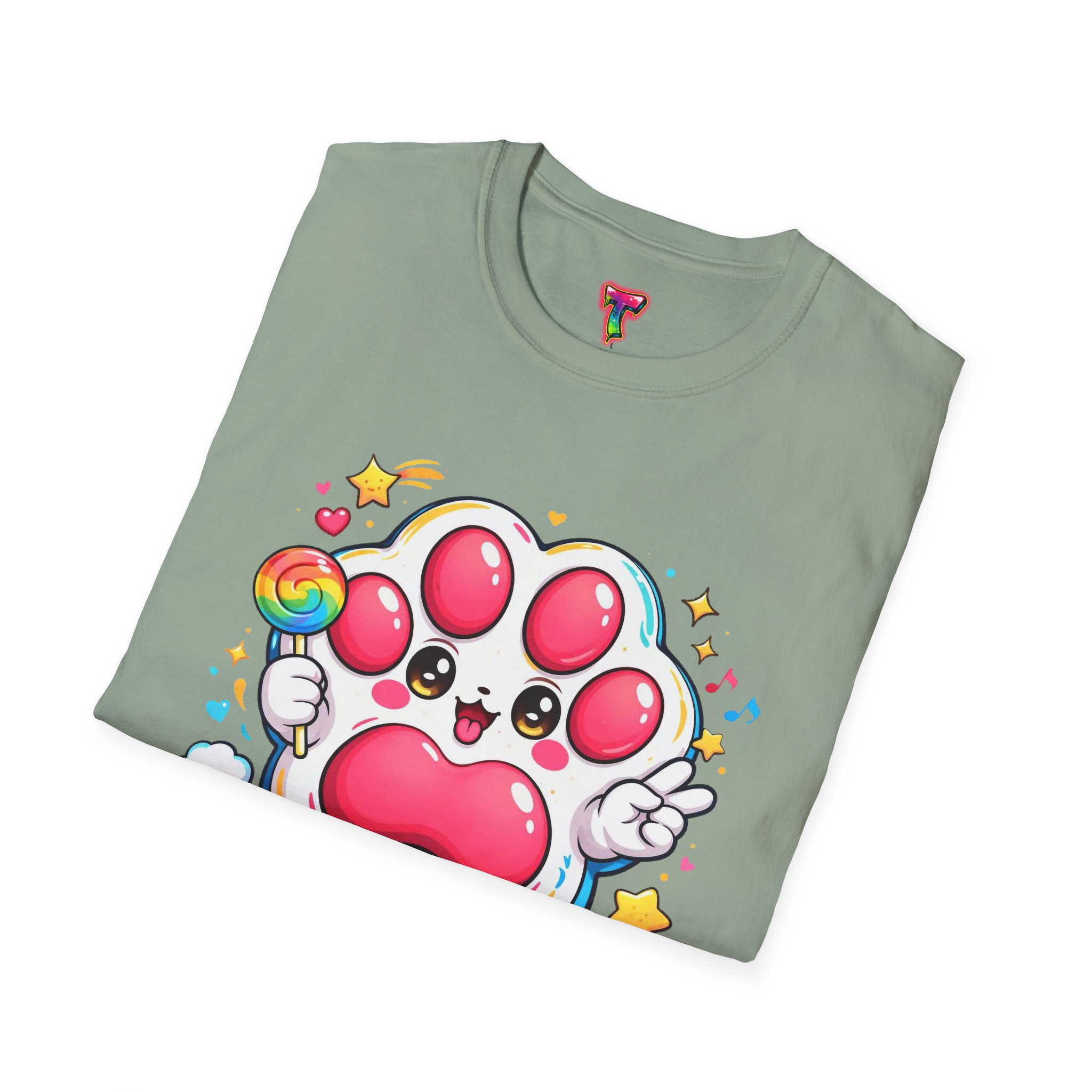 Cute Rainbow Paw T-Shirt - Ảnh 32