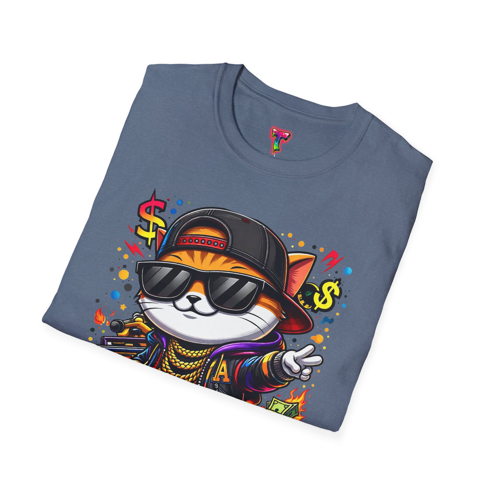 Cool Hip-Hop Cat T-Shirt - Ảnh 36