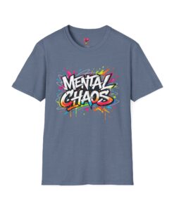'Mental Chaos' Colorful Graffiti Graphic Tee
