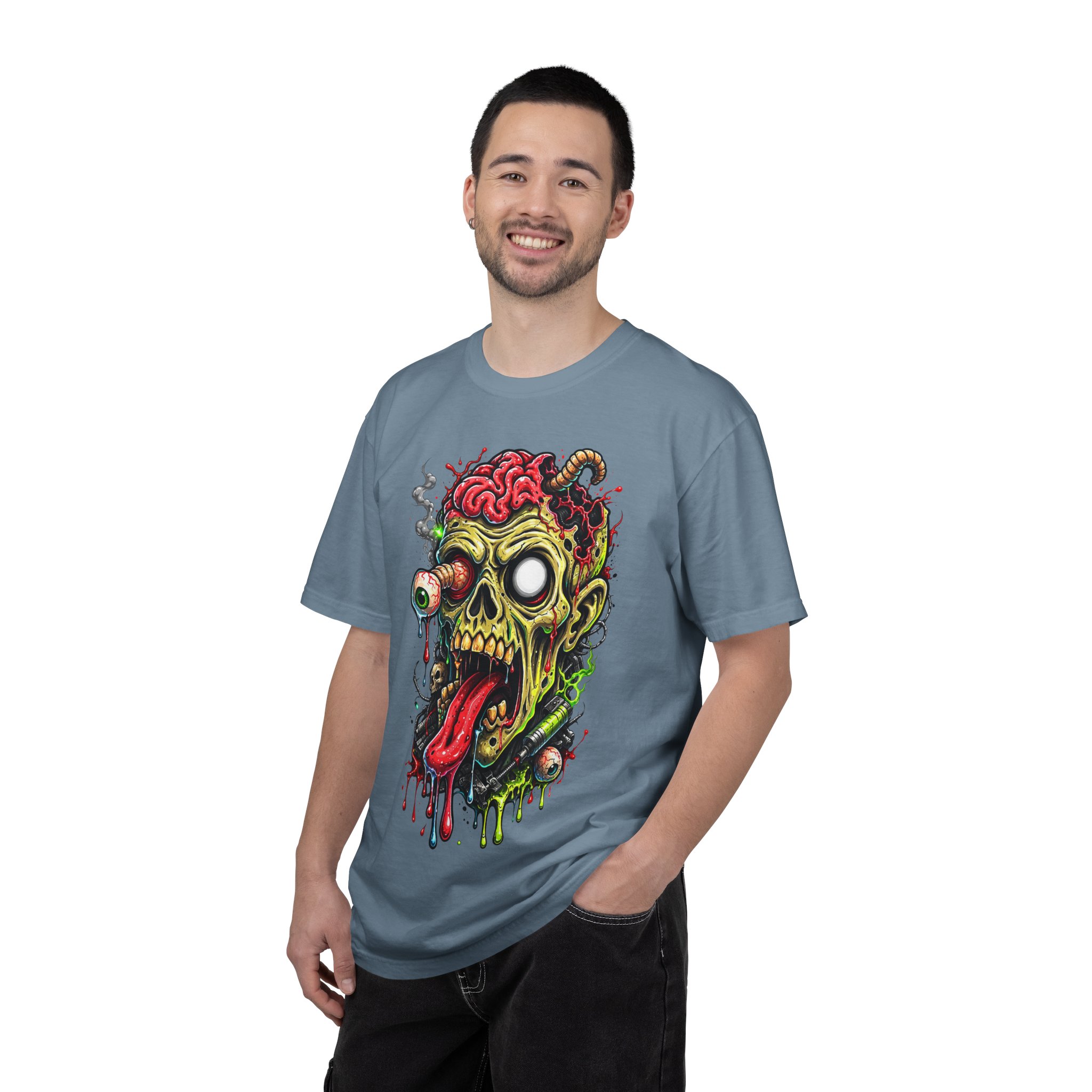 Zombie Skull Graphic T-Shirt - Ảnh 44