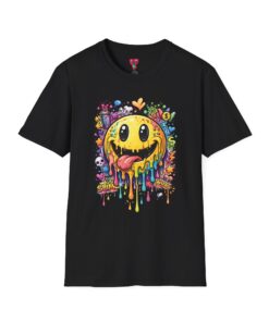 Drippy Smiley Graphic T-Shirt