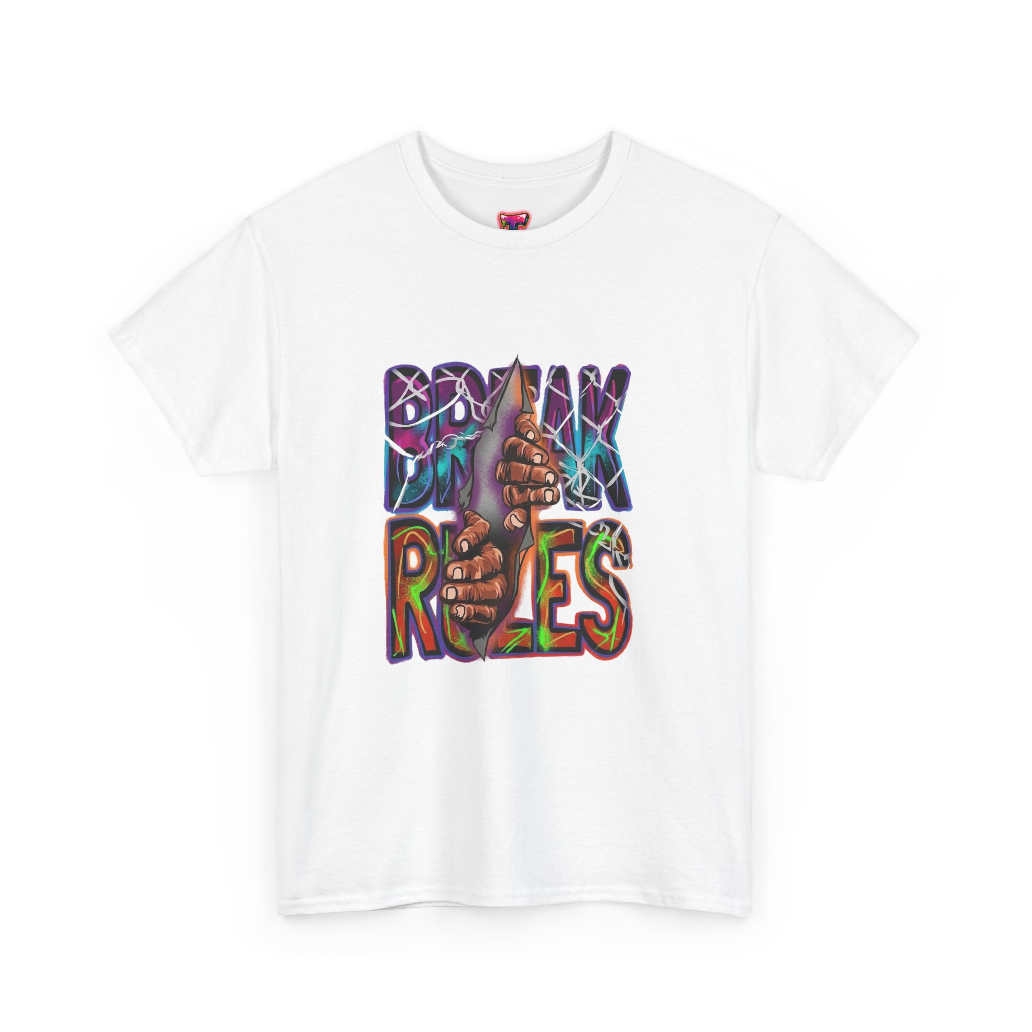 Brown Rules Graffiti Thumb-Up Graphic Tee - Ảnh 8