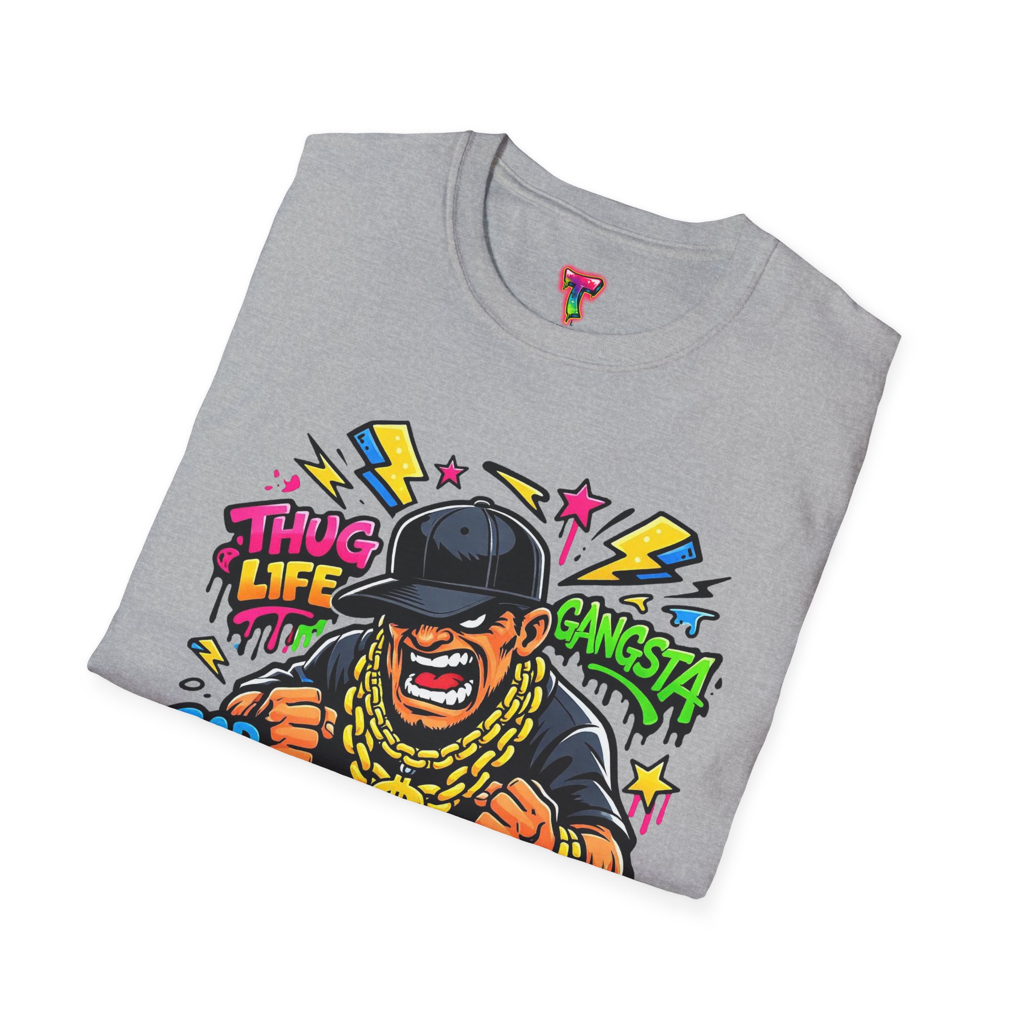 Gangsta Cartoon Graphic T-Shirt - Ảnh 16