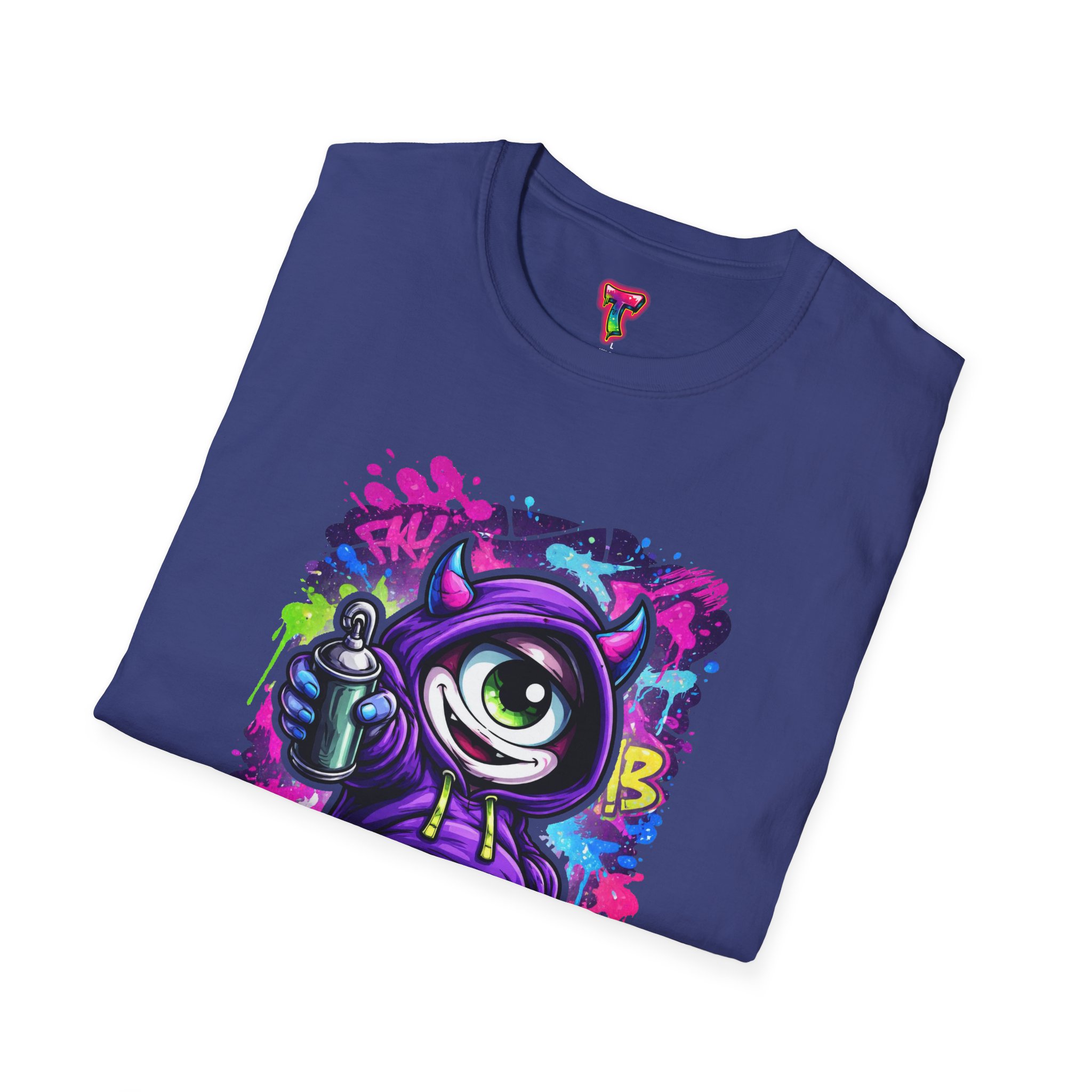 Graffiti Cyclops Cat T-Shirt - Ảnh 44