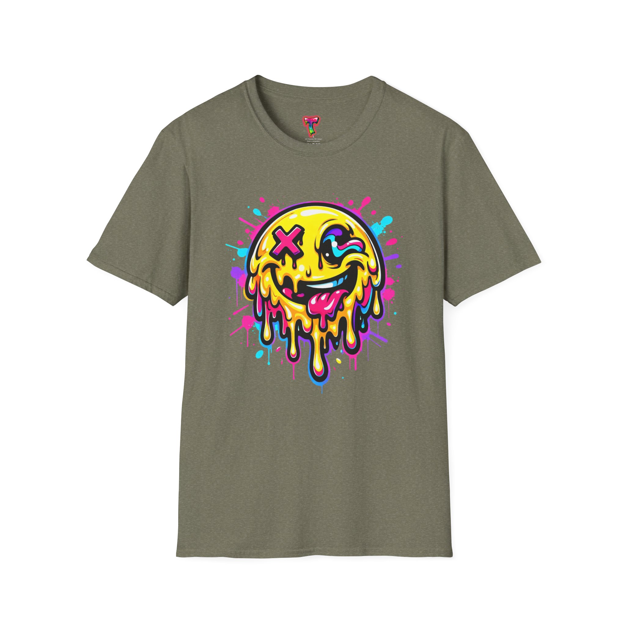 Drippy Neon Smiley T-Shirt - Ảnh 17