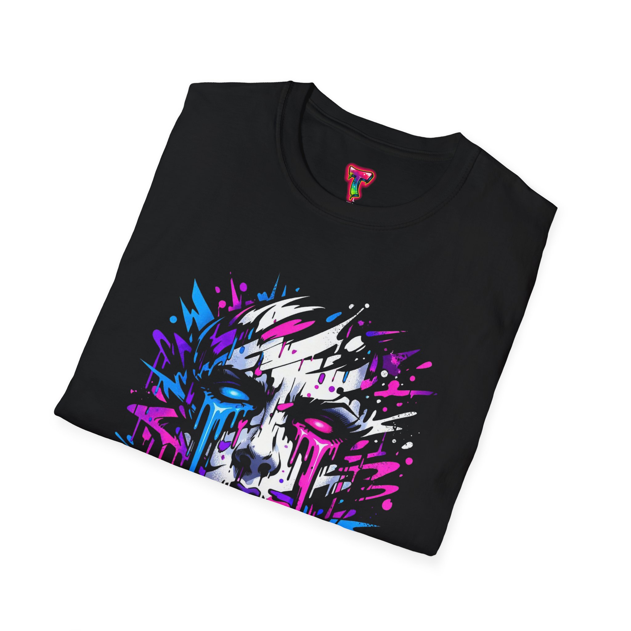 Abstract Dripping Face T-Shirt - Ảnh 4