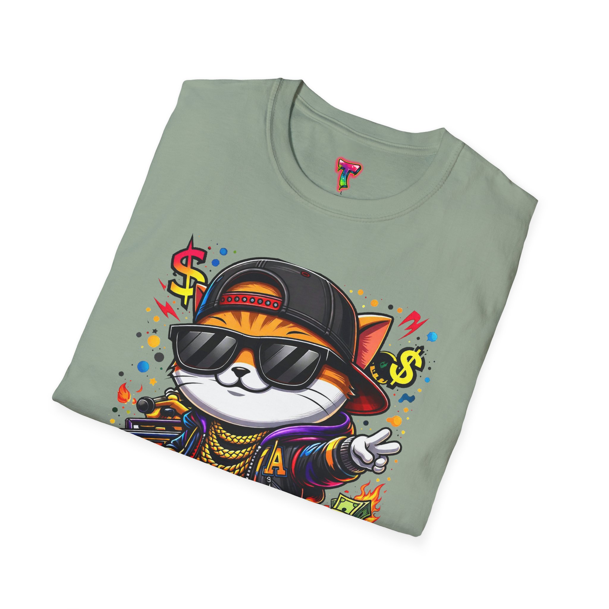 Cool Hip-Hop Cat T-Shirt - Ảnh 28