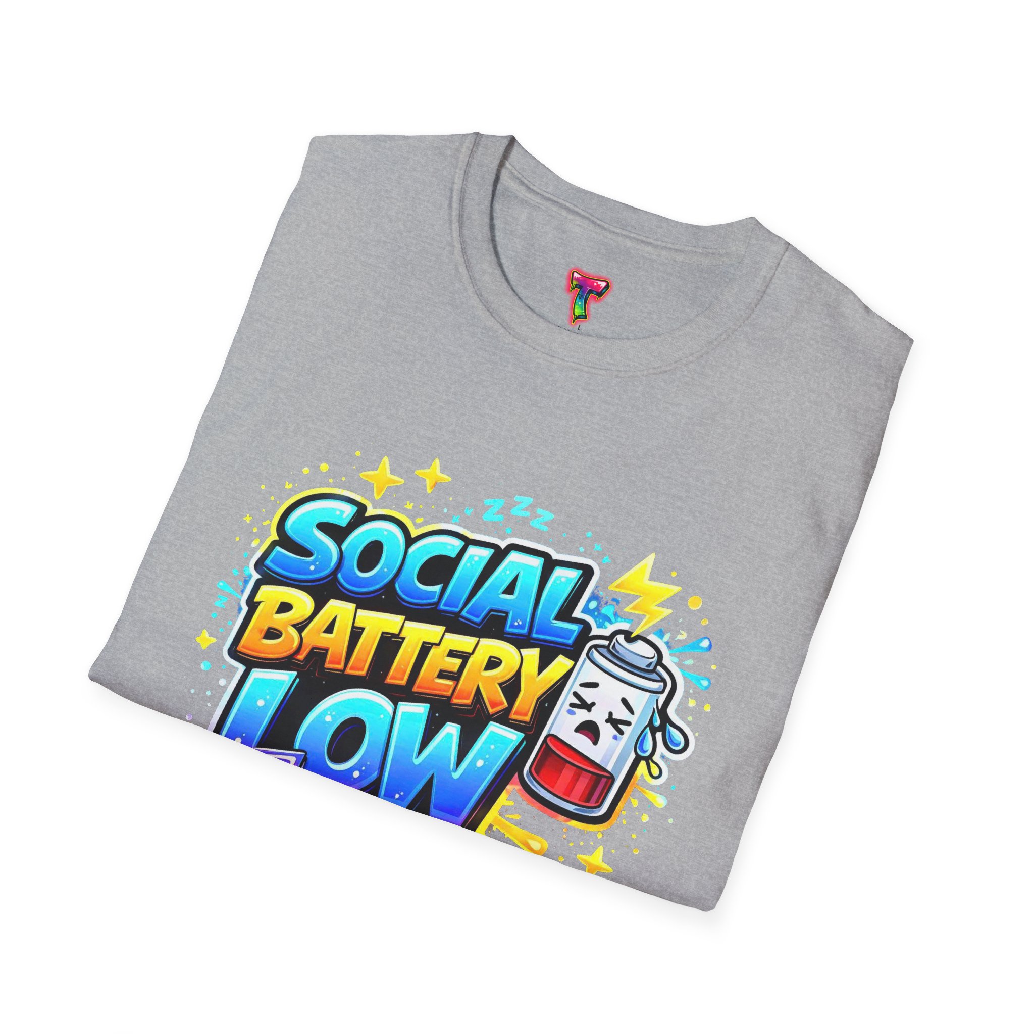 Social Battery Low T-Shirt - Ảnh 12