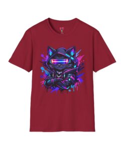 Cyberpunk Cat Astronaut T-Shirt