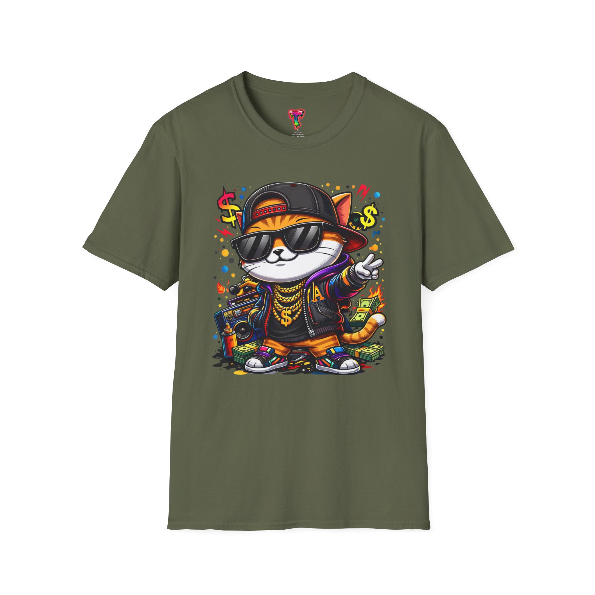 Cool Hip-Hop Cat T-Shirt - Ảnh 21