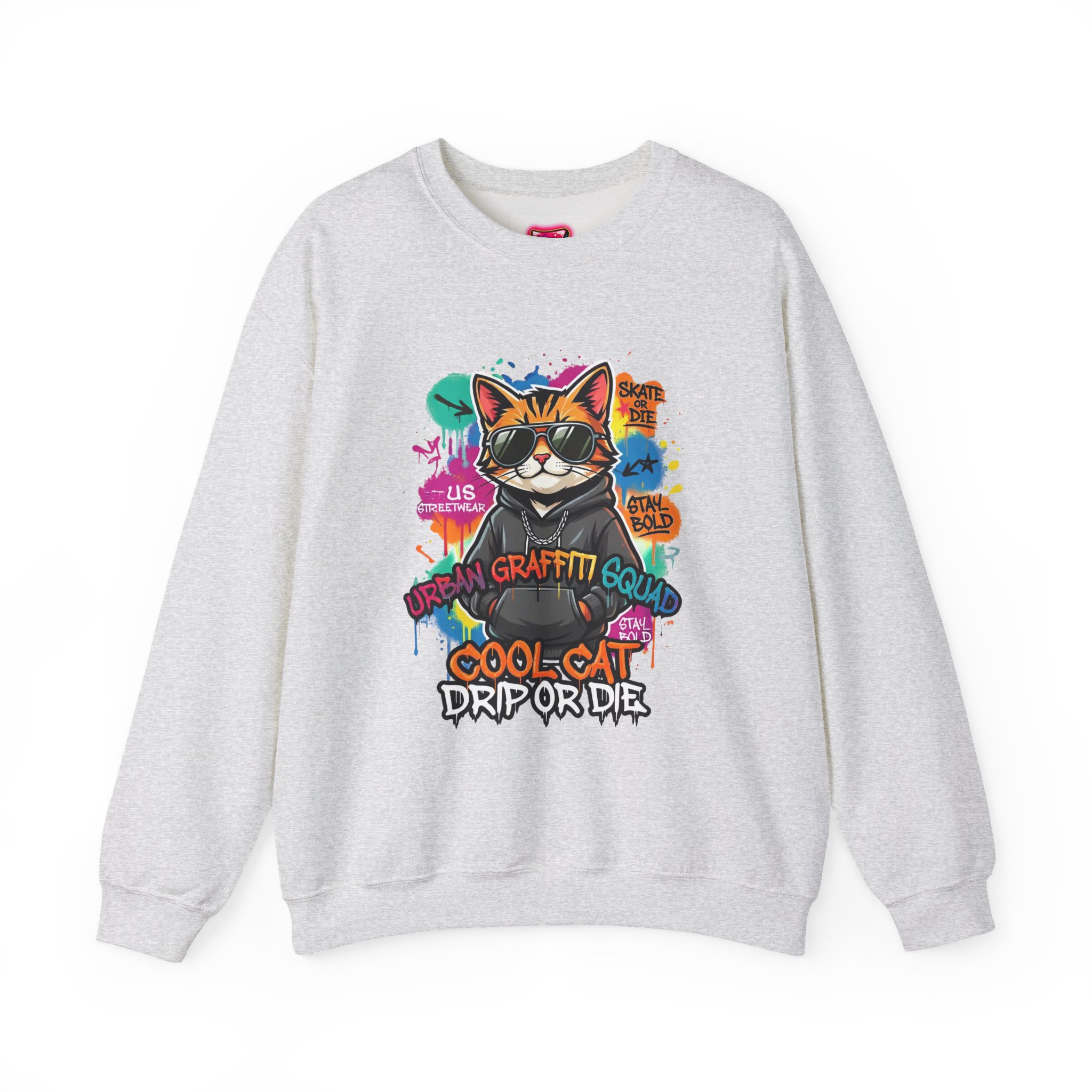 Graffiti Cool Cat Sweatshirt - Ảnh 9