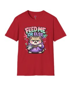 Feed Me or Else Cat T-Shirt
