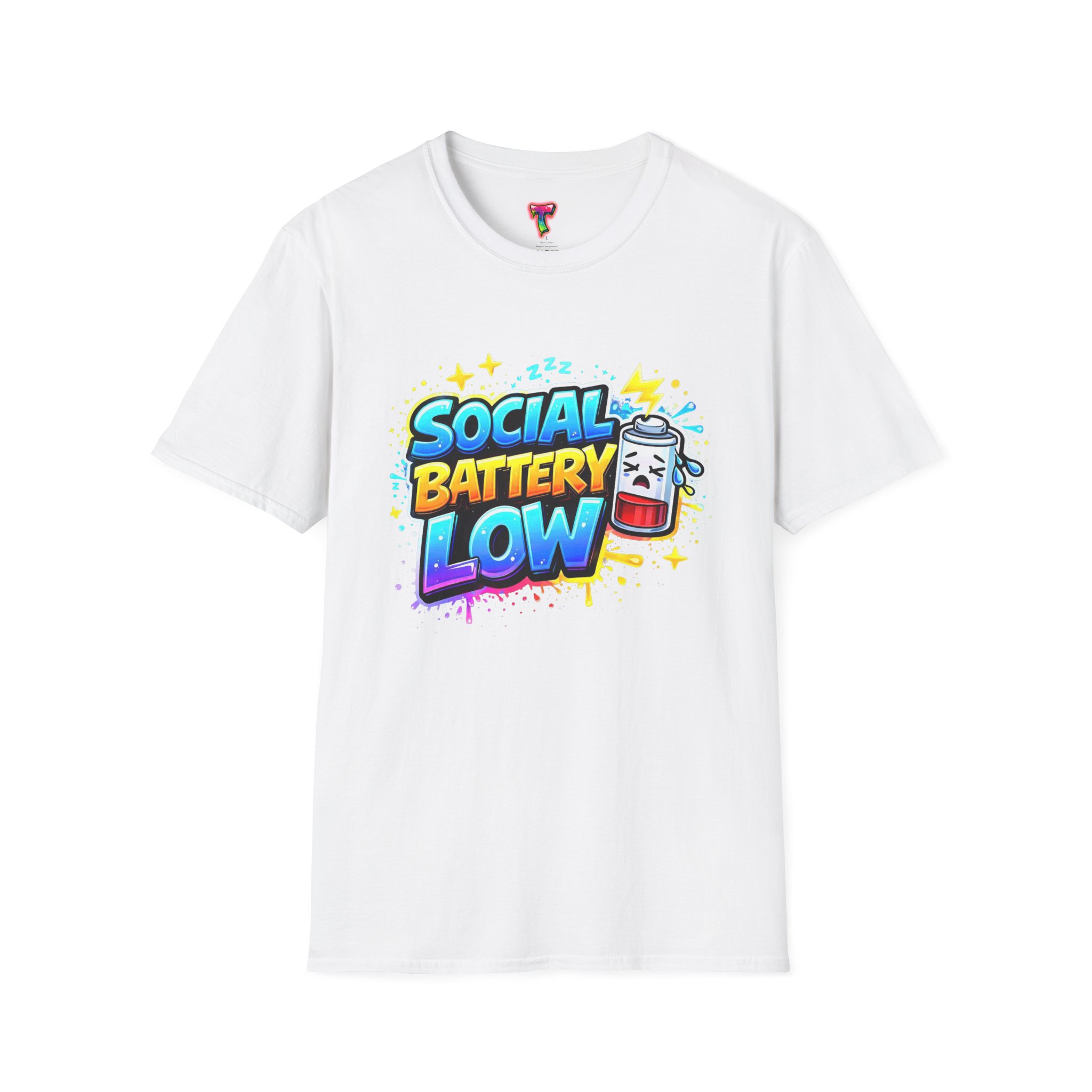 Social Battery Low T-Shirt - Ảnh 5