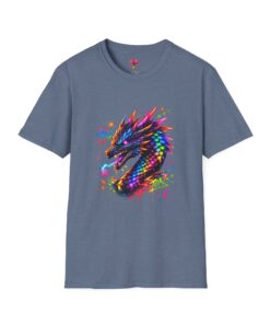 Colorful Dragon Head T‑Shirt