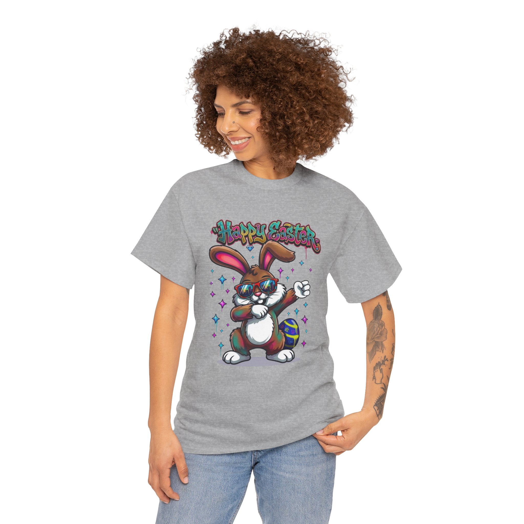 Easter Bunny Dabbing T-Shirt - Ảnh 6