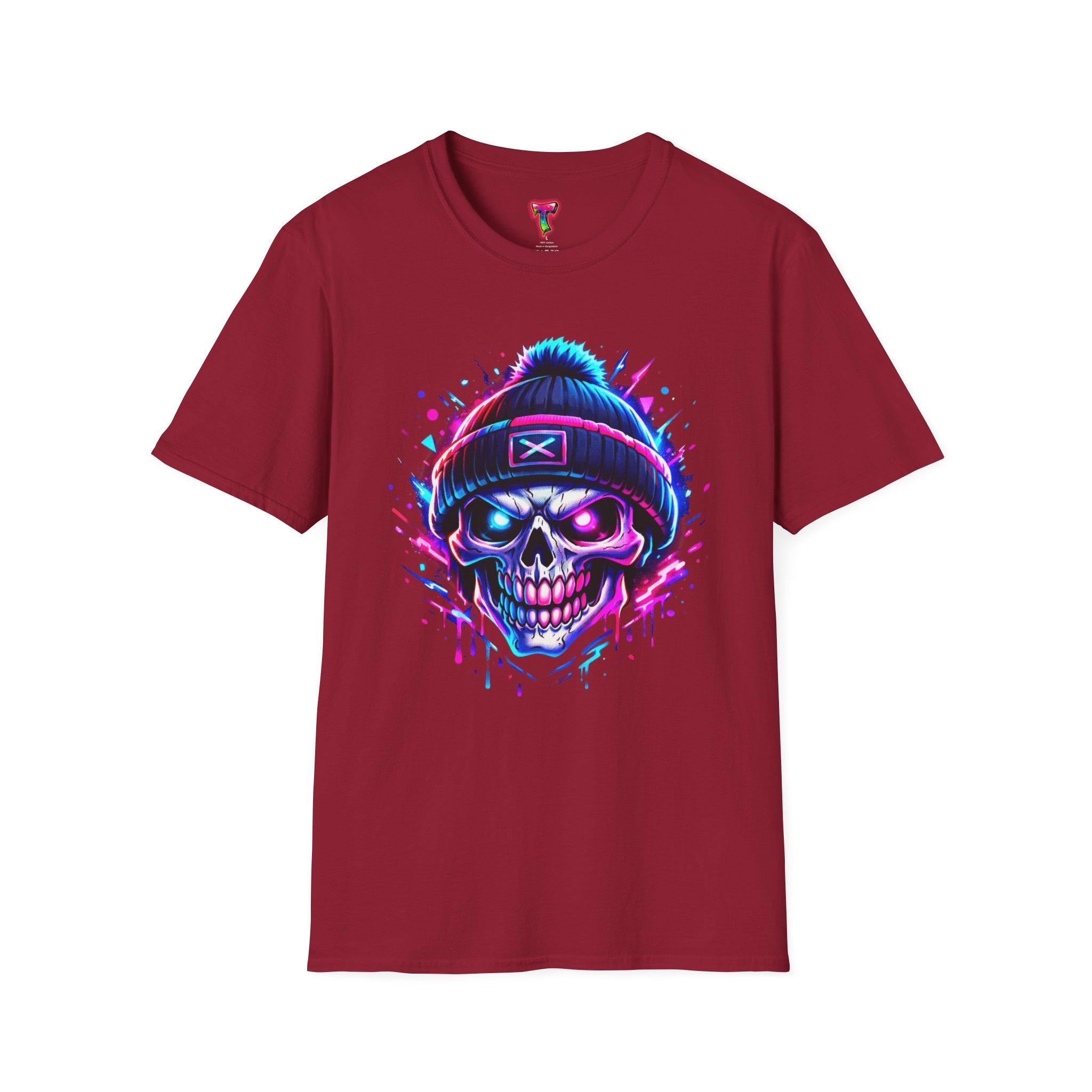 Neon Skull Beanie T-Shirt - Ảnh 57