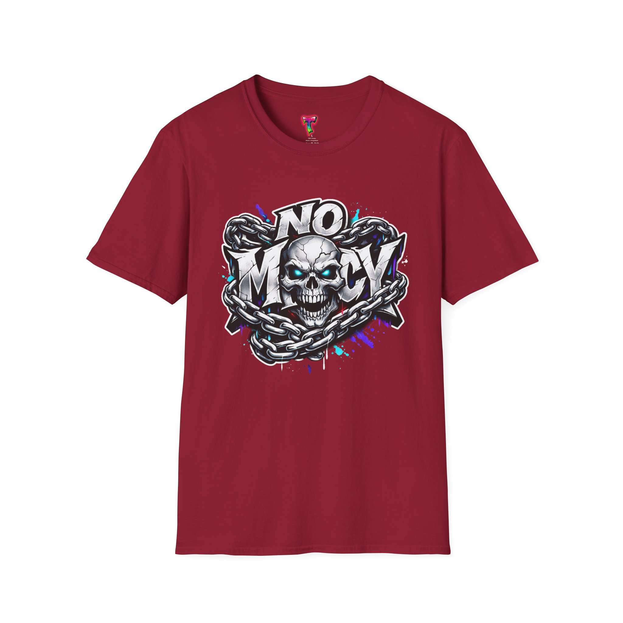 No Mercy Skull Graphic T-Shirt
