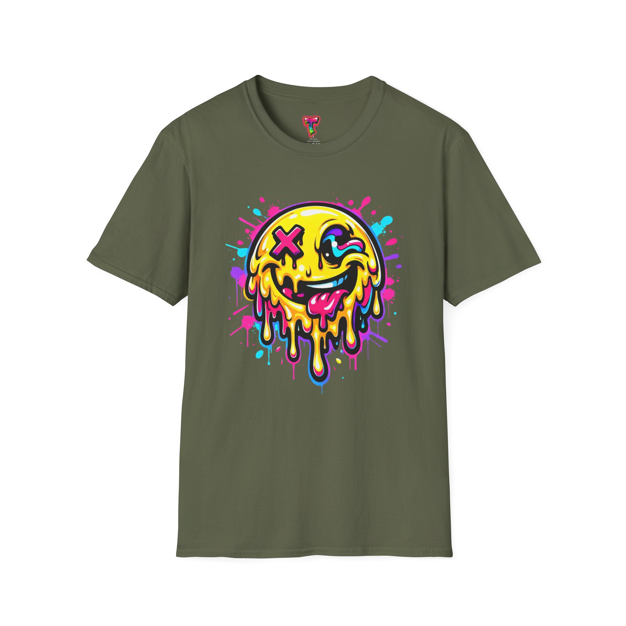 Drippy Neon Smiley T-Shirt - Ảnh 21