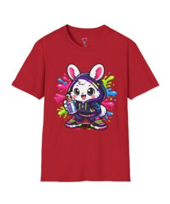 Cute Street Art Bunny with Spray Paint