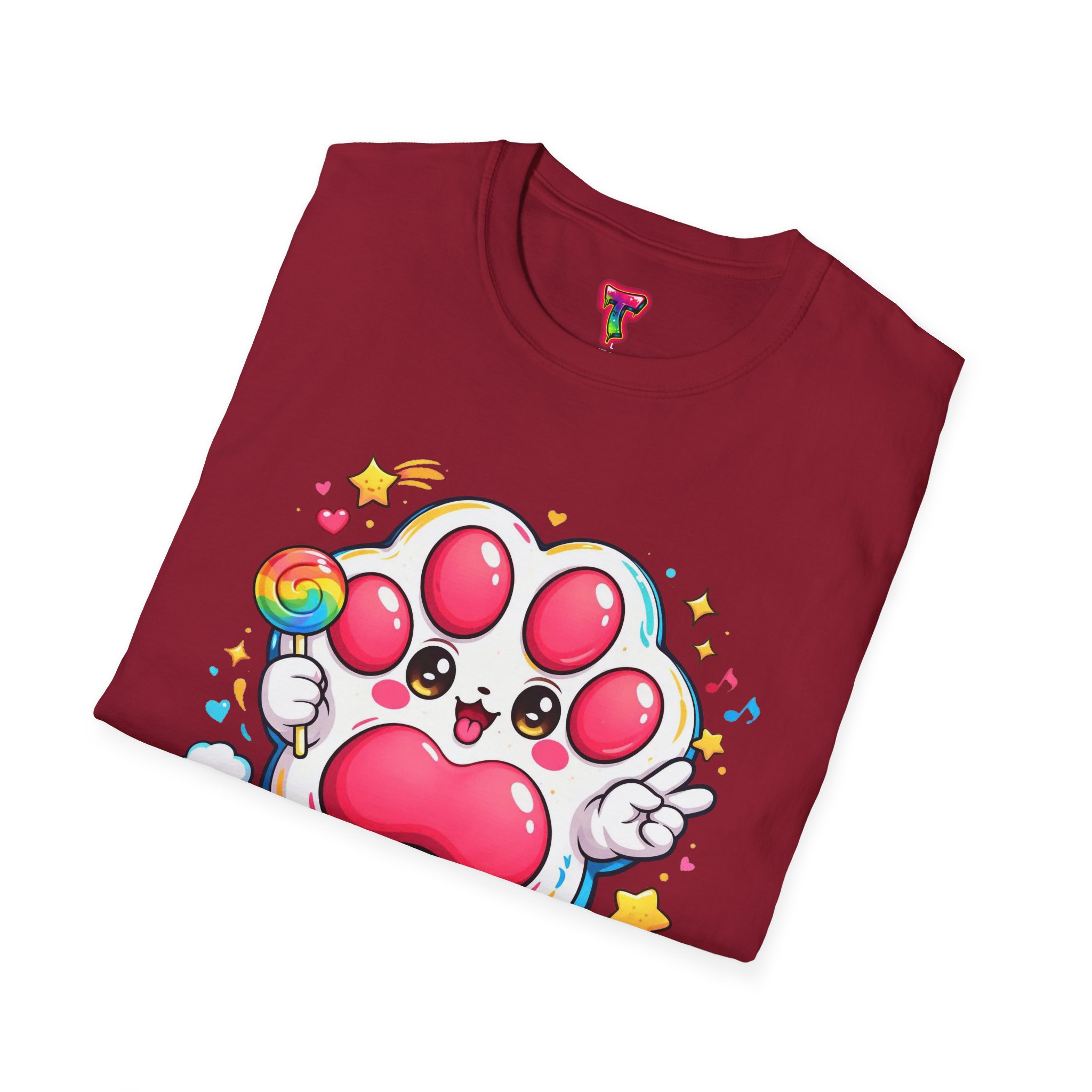 Cute Rainbow Paw T-Shirt - Ảnh 56