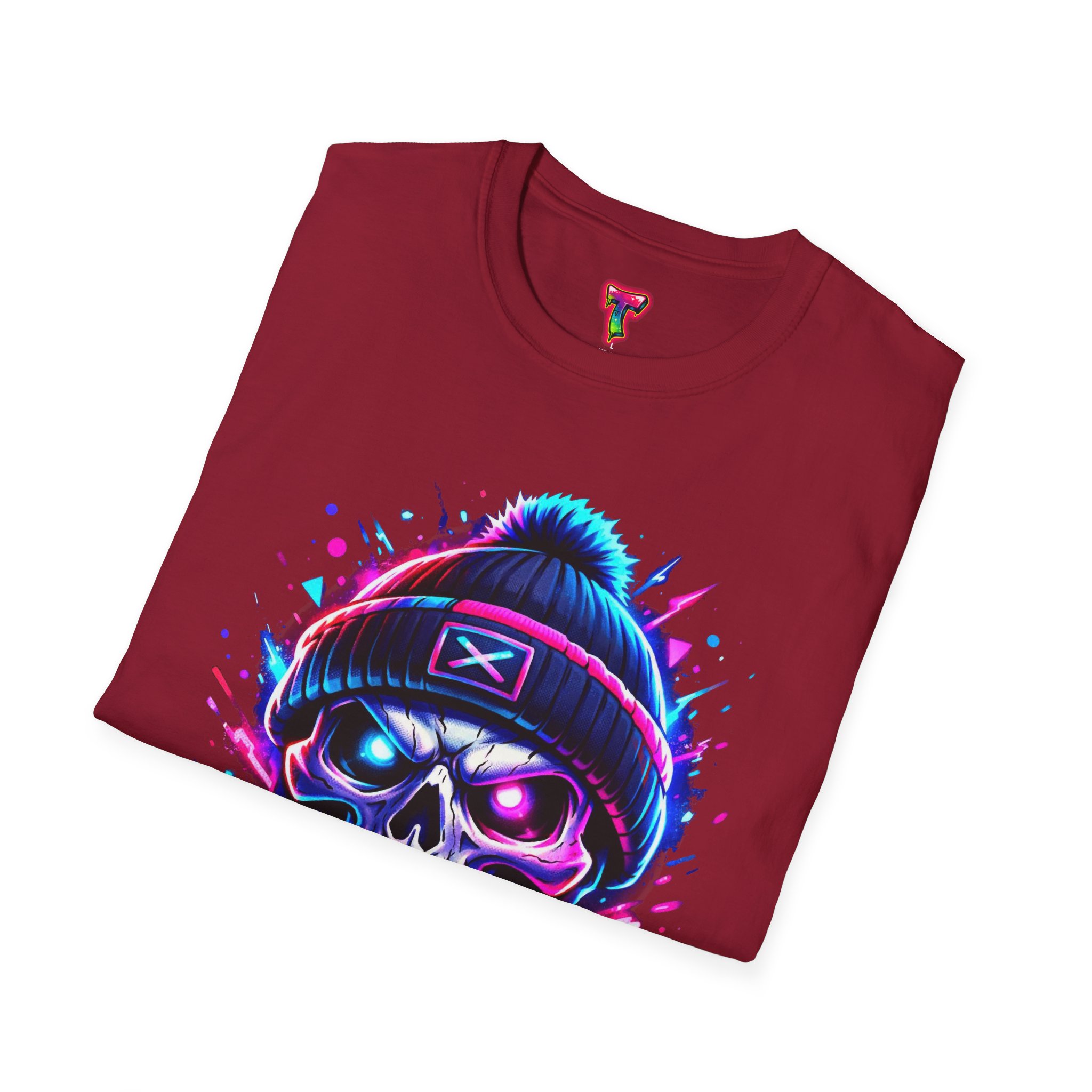 Neon Skull Beanie T-Shirt - Ảnh 60