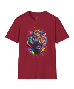 Tiger Head Color Splash T-Shirt