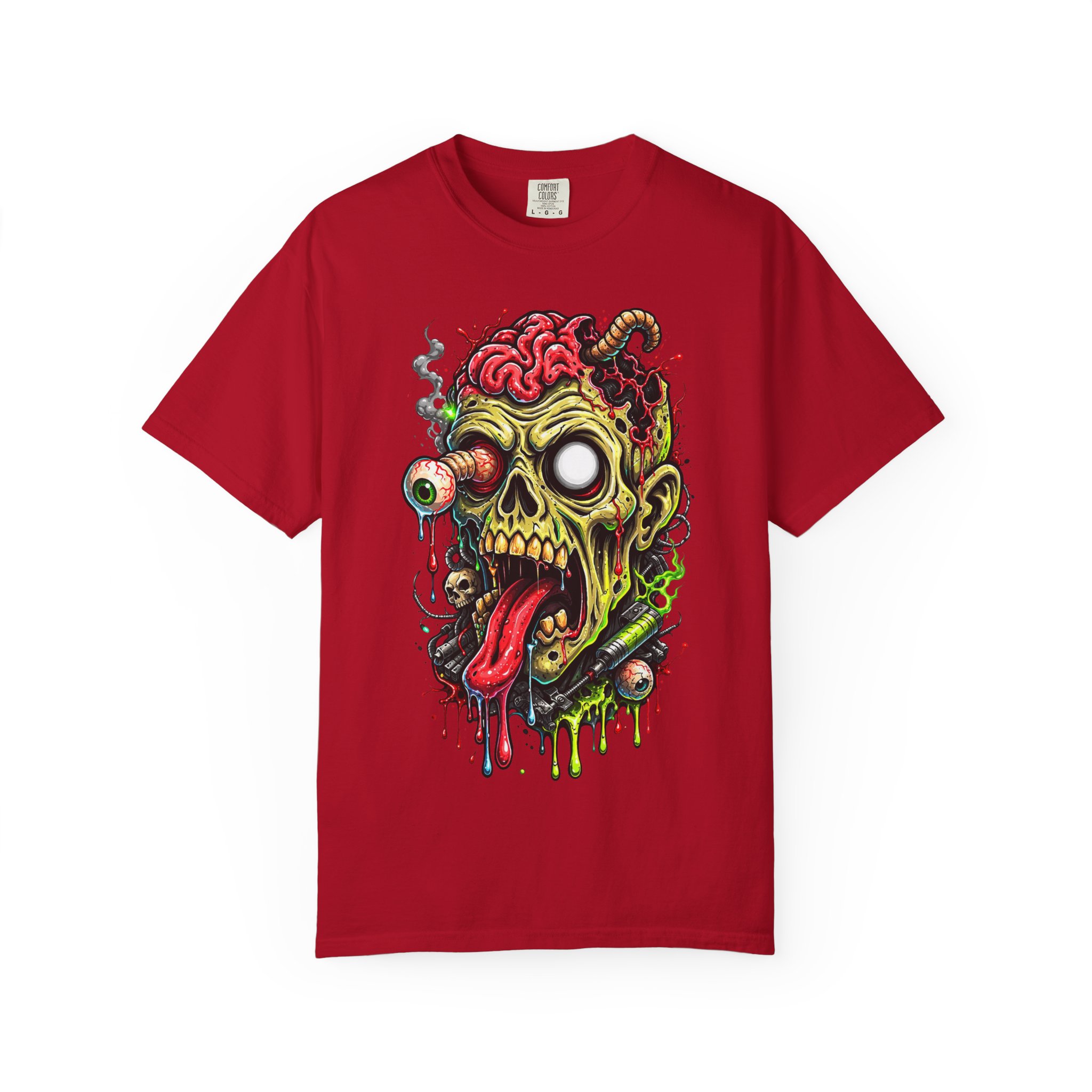 Zombie Skull Graphic T-Shirt - Ảnh 57