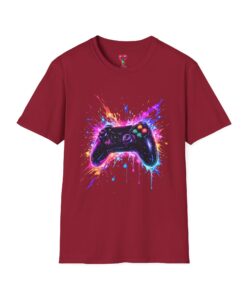 Color Splash Gaming Controller T-Shirt