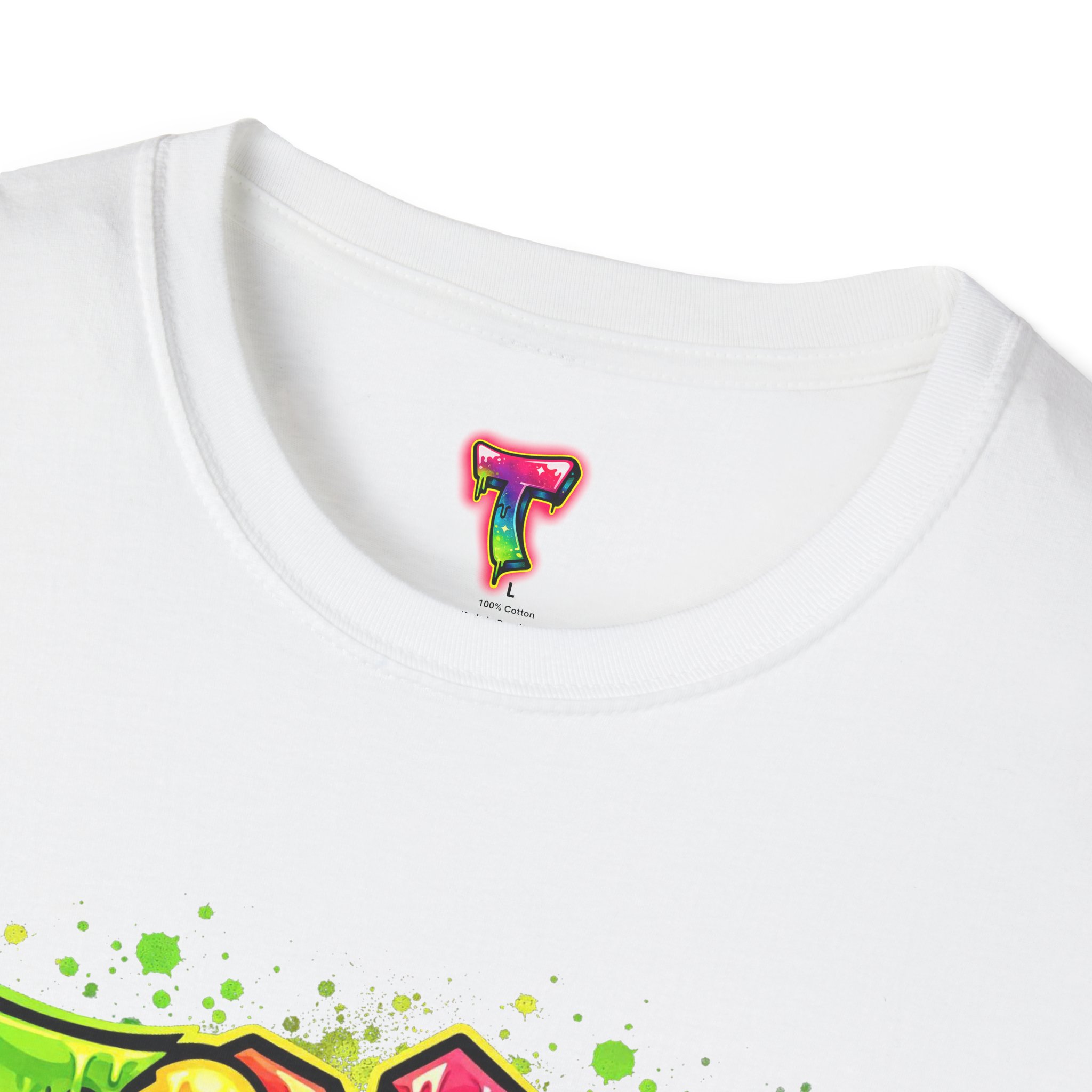 'TOXIC' Neon Graffiti Drip Streetwear Tee - Ảnh 3