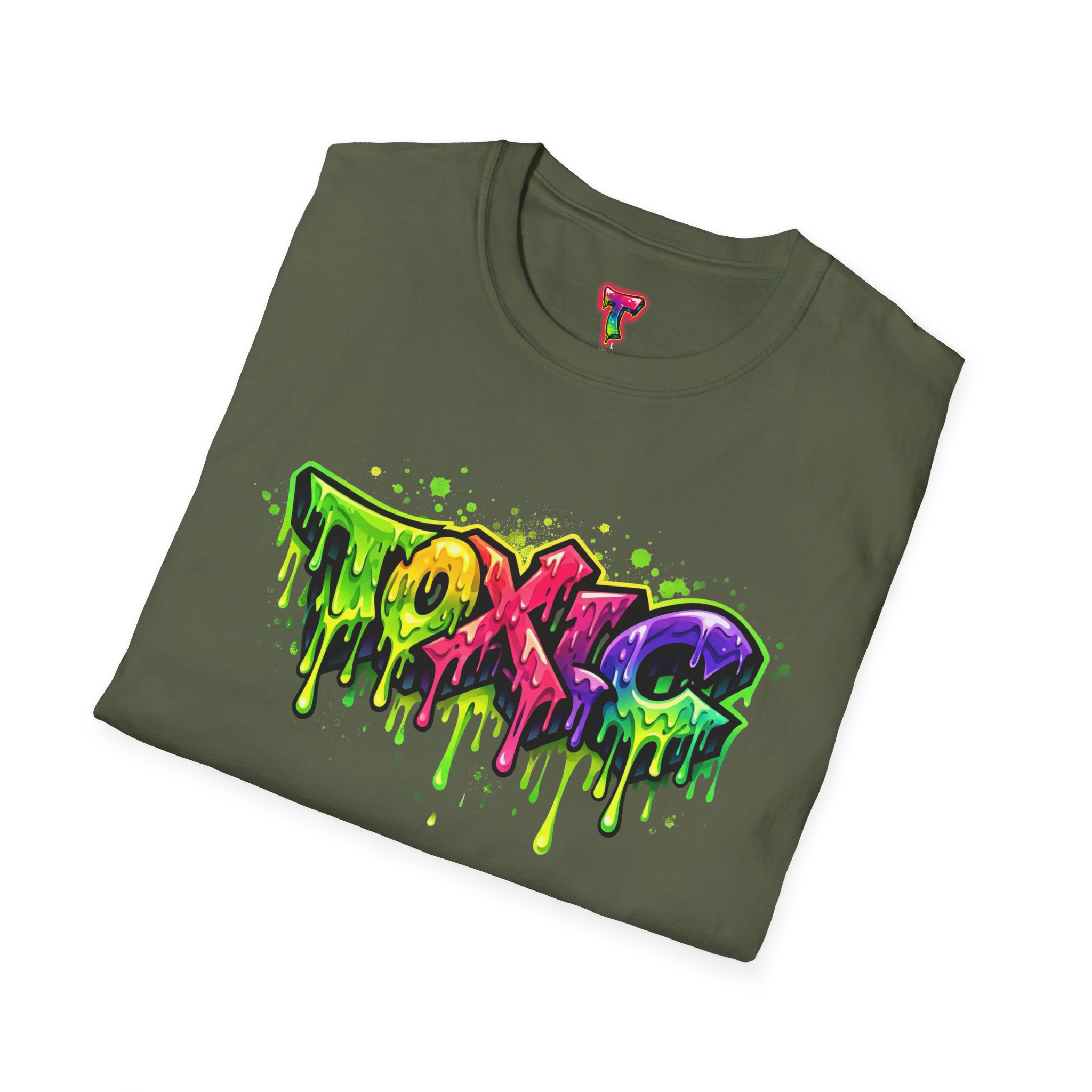 'TOXIC' Neon Graffiti Drip Streetwear Tee - Ảnh 24