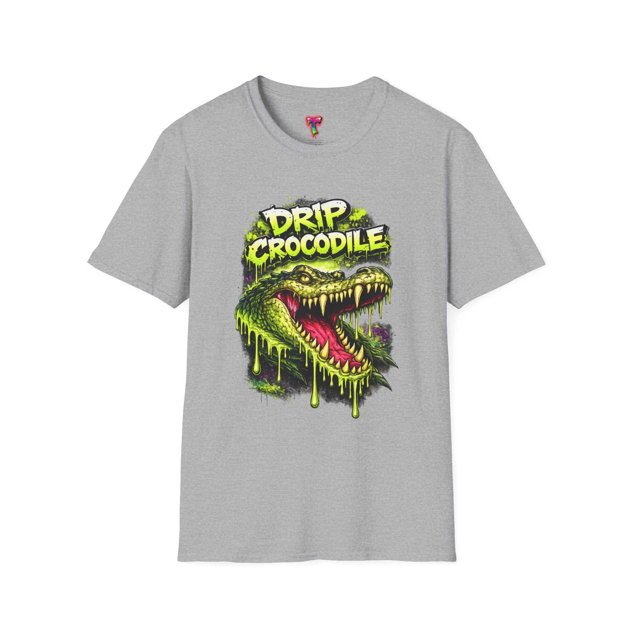 Drip Crocodile Graphic T-Shirt - Ảnh 9