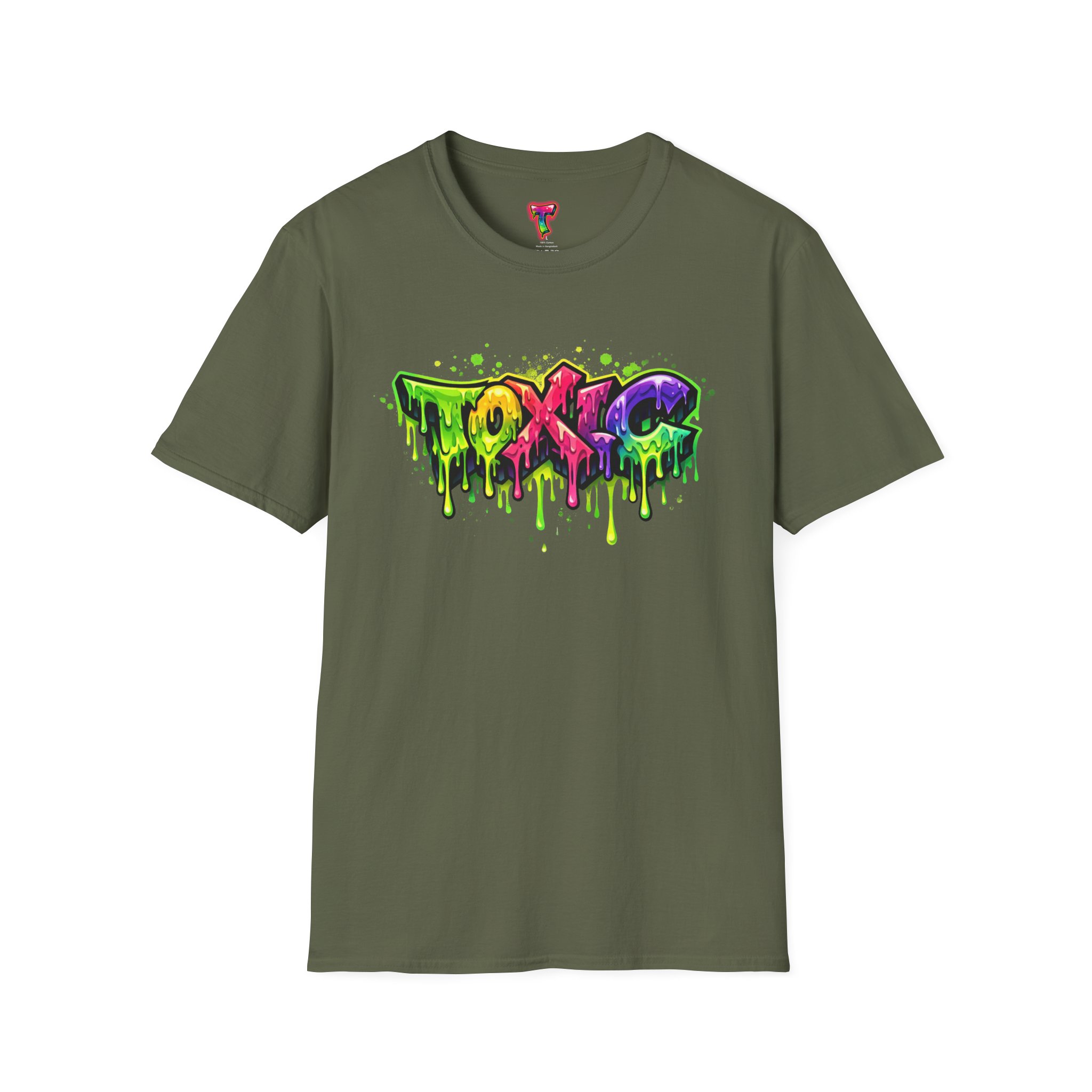 'TOXIC' Neon Graffiti Drip Streetwear Tee - Ảnh 21