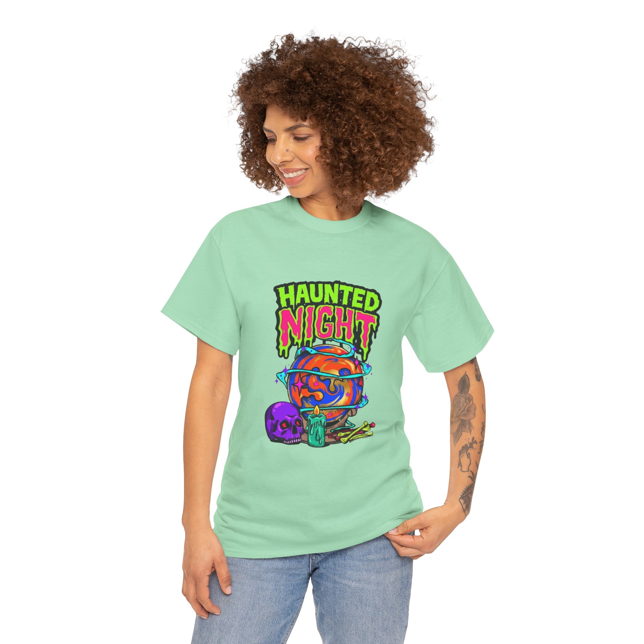 Haunted Night Halloween T‑Shirt - Ảnh 46