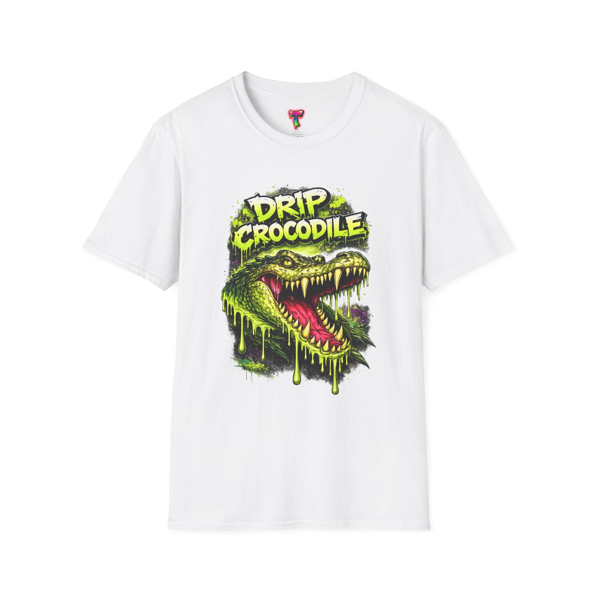 Drip Crocodile Graphic T-Shirt - Ảnh 5