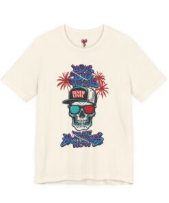 Skull Surf Tee – 'Seven Level' Retro Tropical Skull T-Shirt