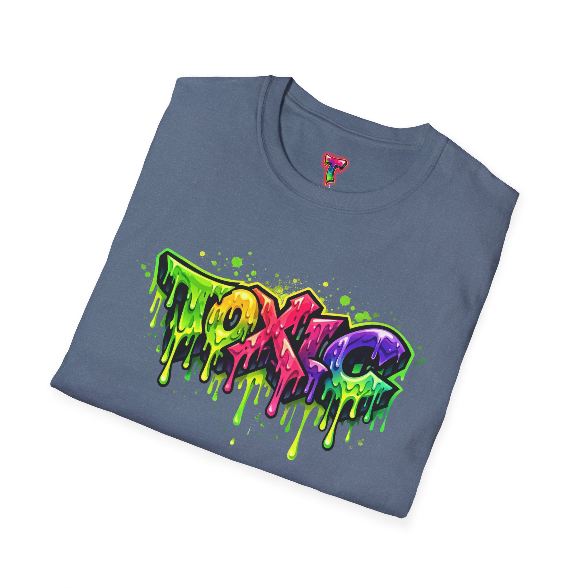'TOXIC' Neon Graffiti Drip Streetwear Tee - Ảnh 36