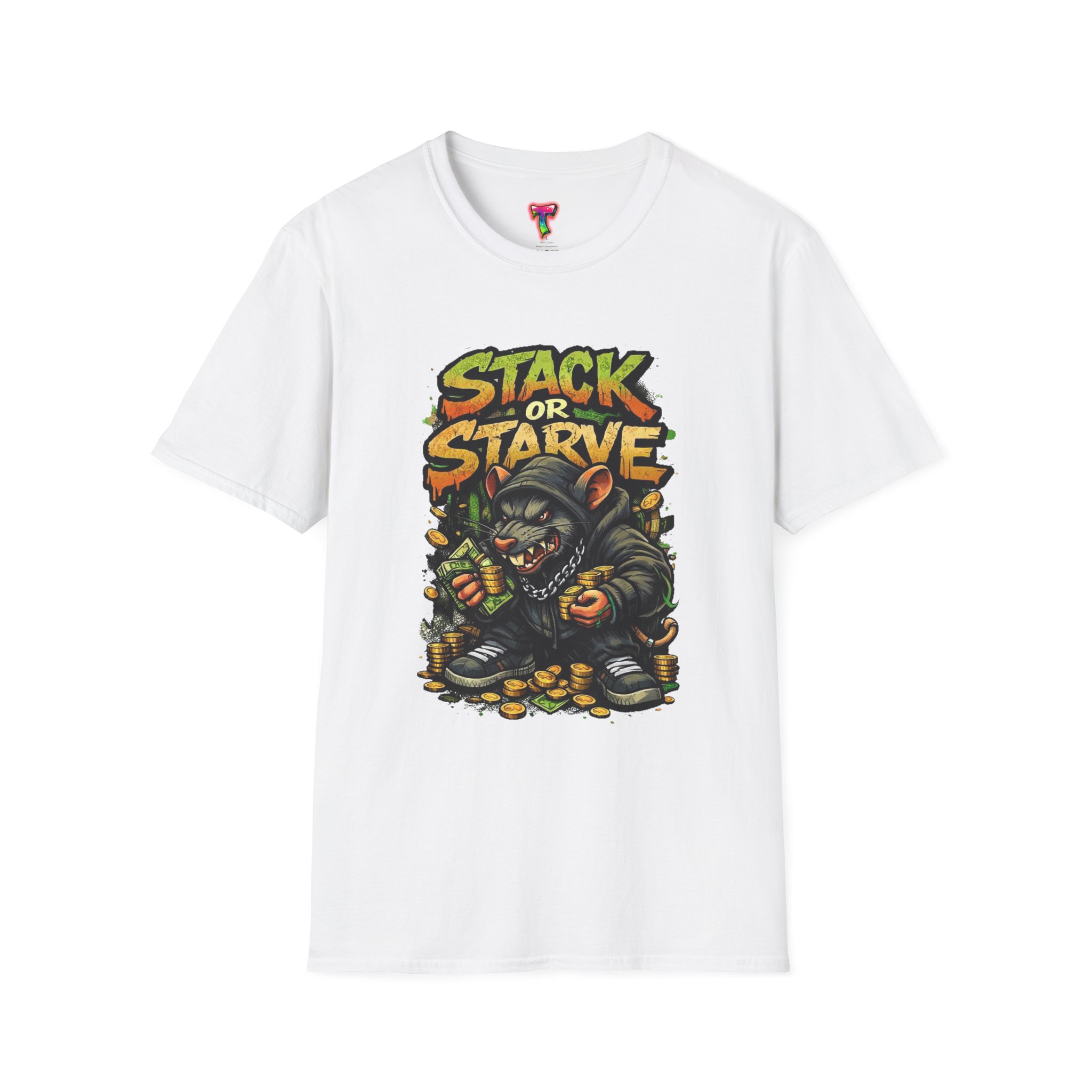 Stack or Starve Crypto Graphic T-Shirt - Ảnh 5