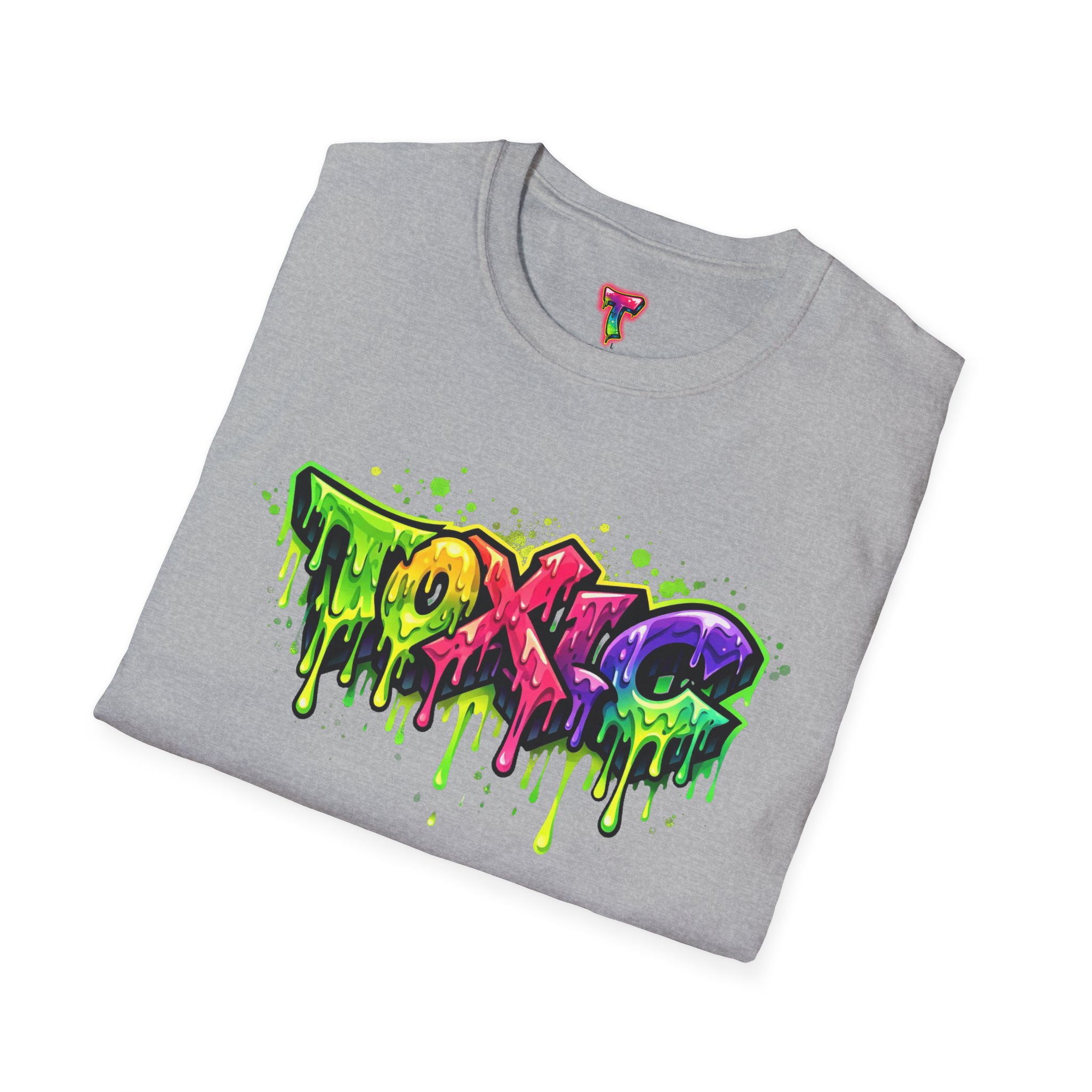 'TOXIC' Neon Graffiti Drip Streetwear Tee - Ảnh 16