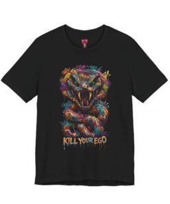 Snake Graphic Tee — “Kill Your Ego” Artistic Cobra T-Shirt