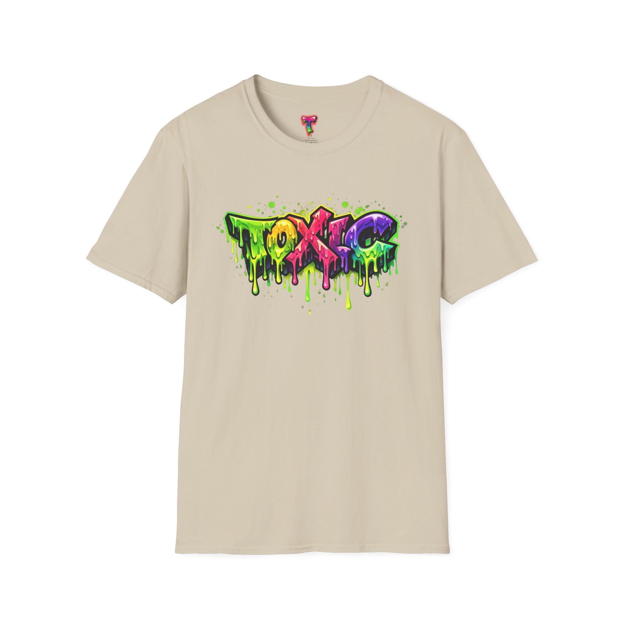'TOXIC' Neon Graffiti Drip Streetwear Tee - Ảnh 9
