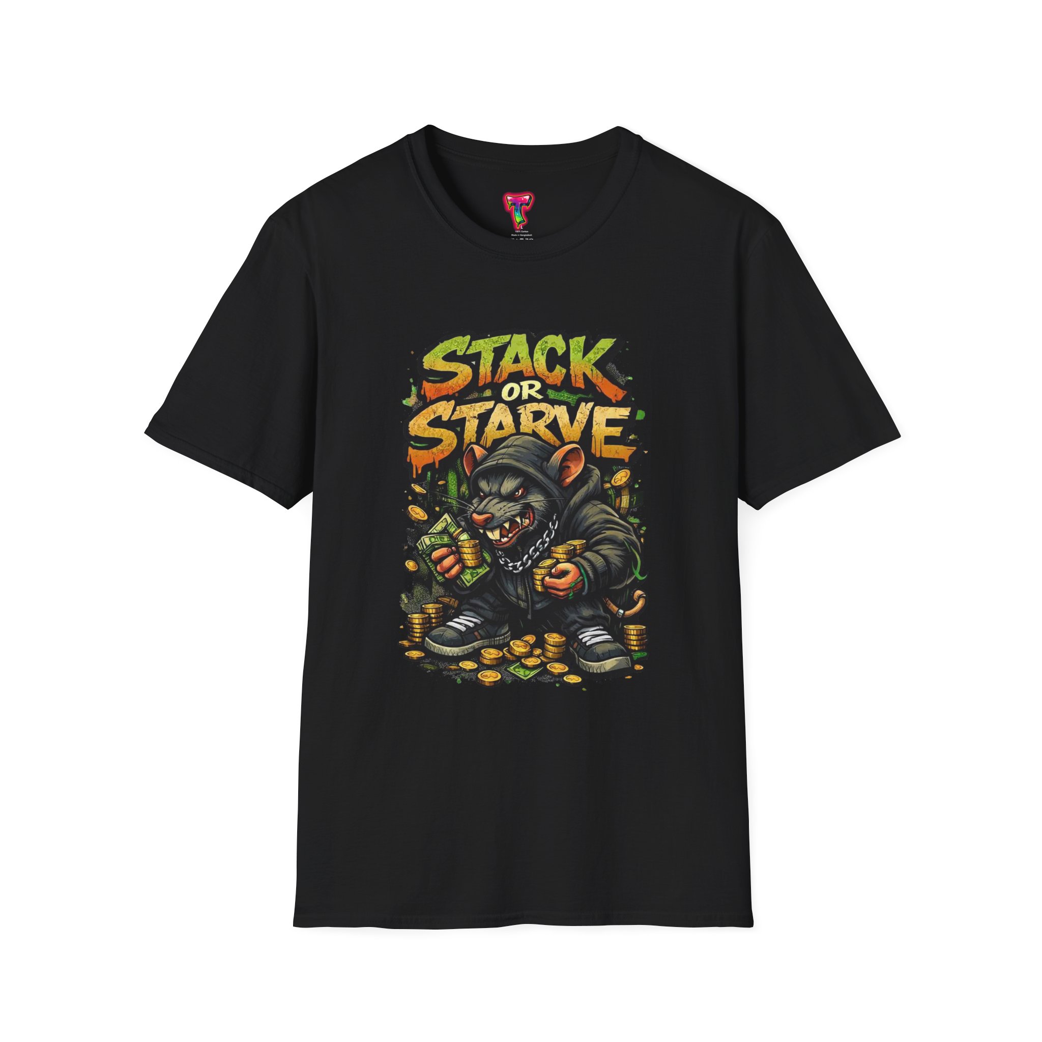 Stack or Starve Crypto Graphic T-Shirt - Ảnh 9